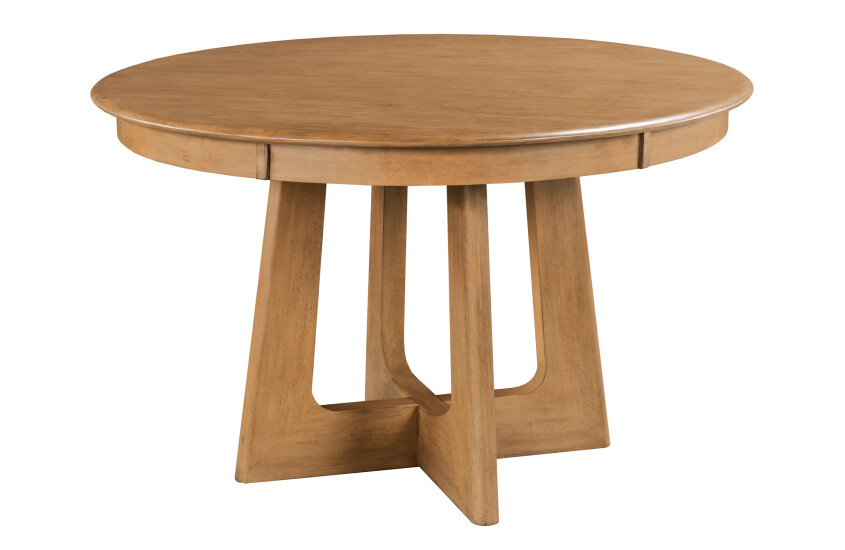54 ROUND PEDESTAL TABLE, CAPPUCCINO 7