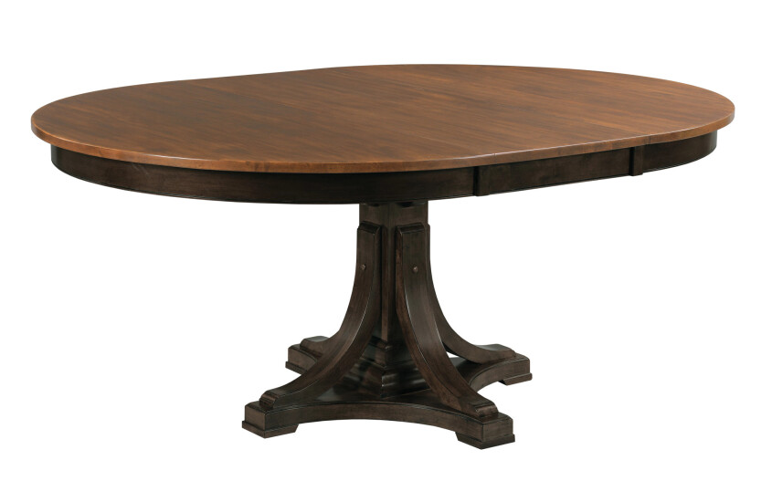 BROMEFIELD ROUND DINING TABLE - BLACK - COMPLETE Room 2
