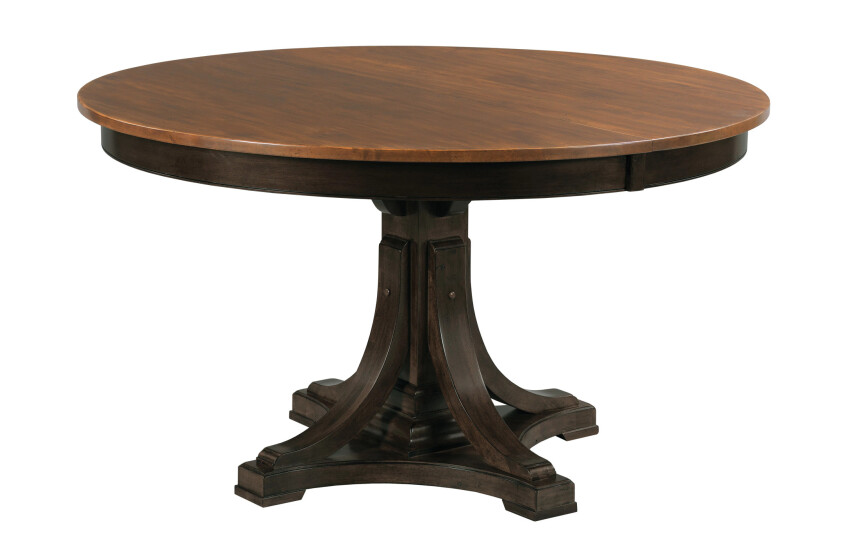 BROMEFIELD ROUND DINING TABLE - BLACK - COMPLETE 17