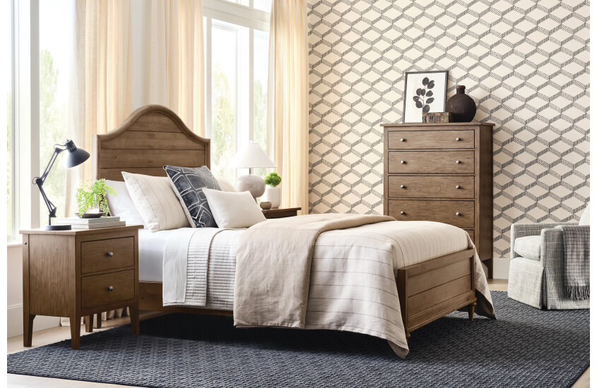 5/0 WOODLAWN PANEL BED-BARK - COMPLETE Room