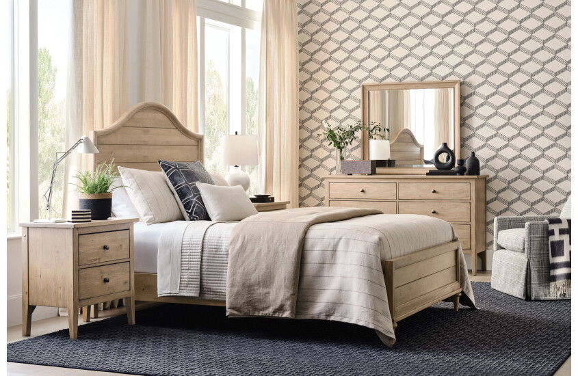 6/0 WOODLAWN PANEL BED-OATMEAL - COMPLETE Room