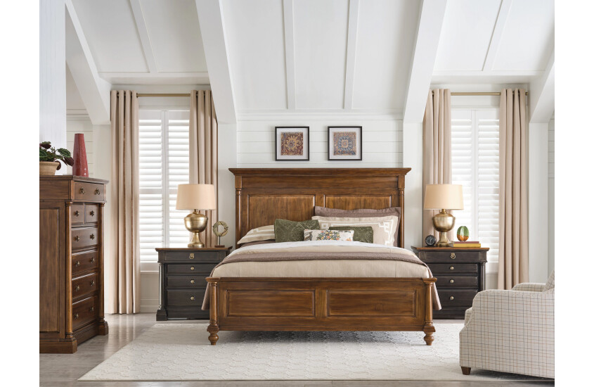 QUEEN KENSINGTON PANEL BED - COMPLETE Room 2