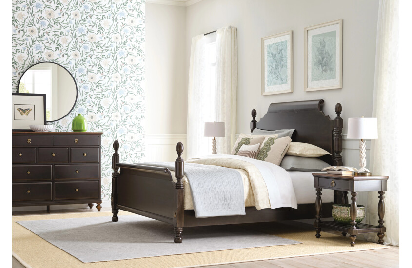 KING BRIGHTON POSTER BED - BLACK - COMPLETE Other Image 1