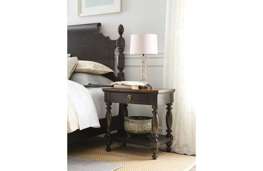 WARREN BEDSIDE TABLE - BLACK Room